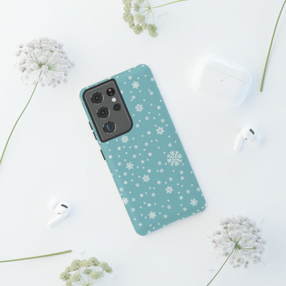 Christmas Snowflakes On Blue / Samsung Case