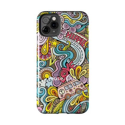 Peace. Out. / Hippie Love iPhone Case