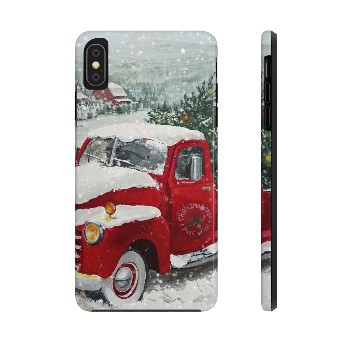 Vintage Christmas Red Truck / iPhone Case