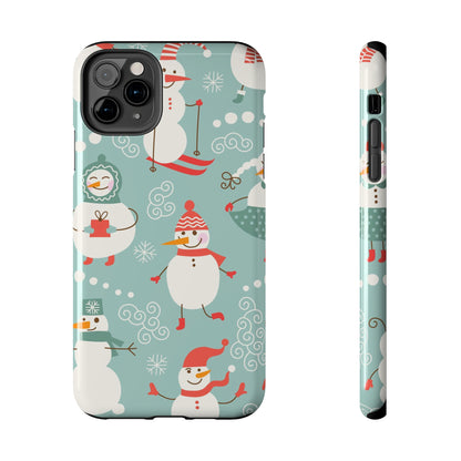 Cute Christmas Snowman / iPhone Case