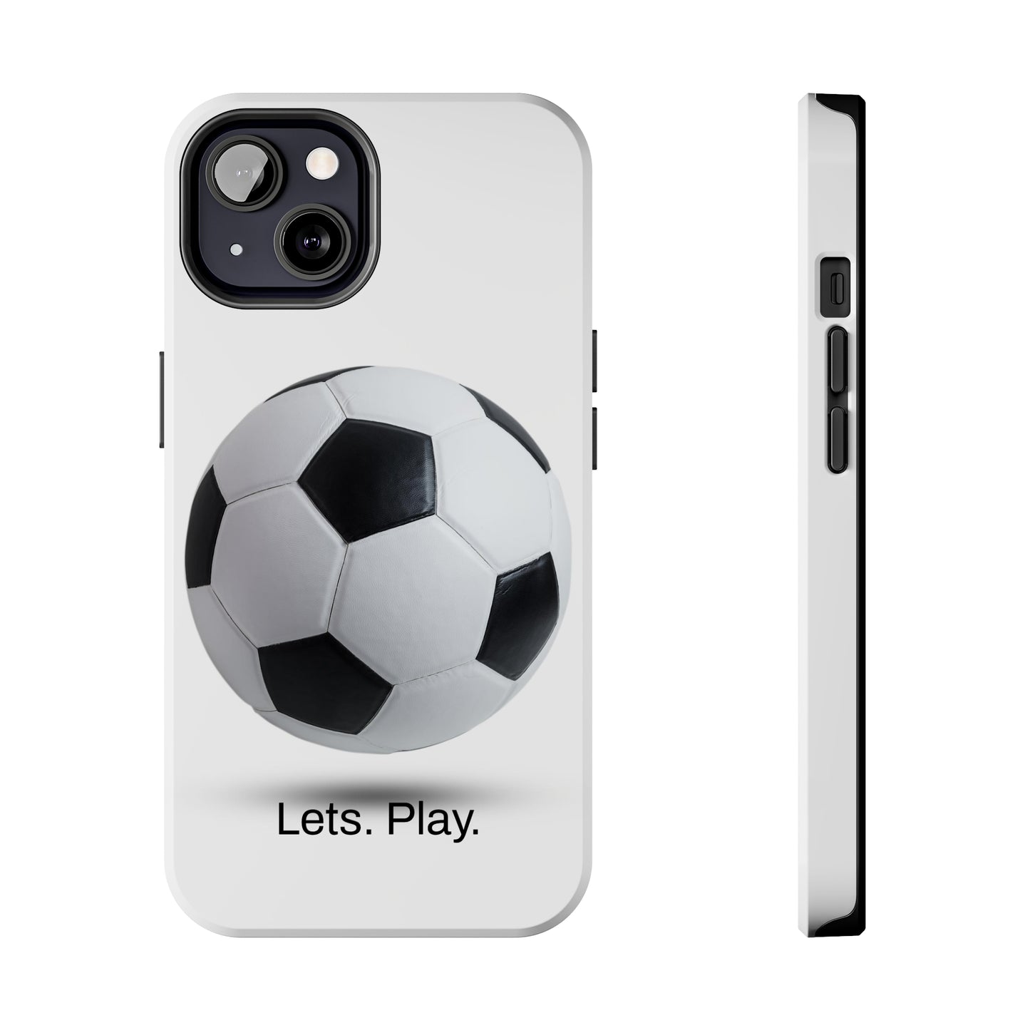 Lets. Play. / Soccer iPhone Case