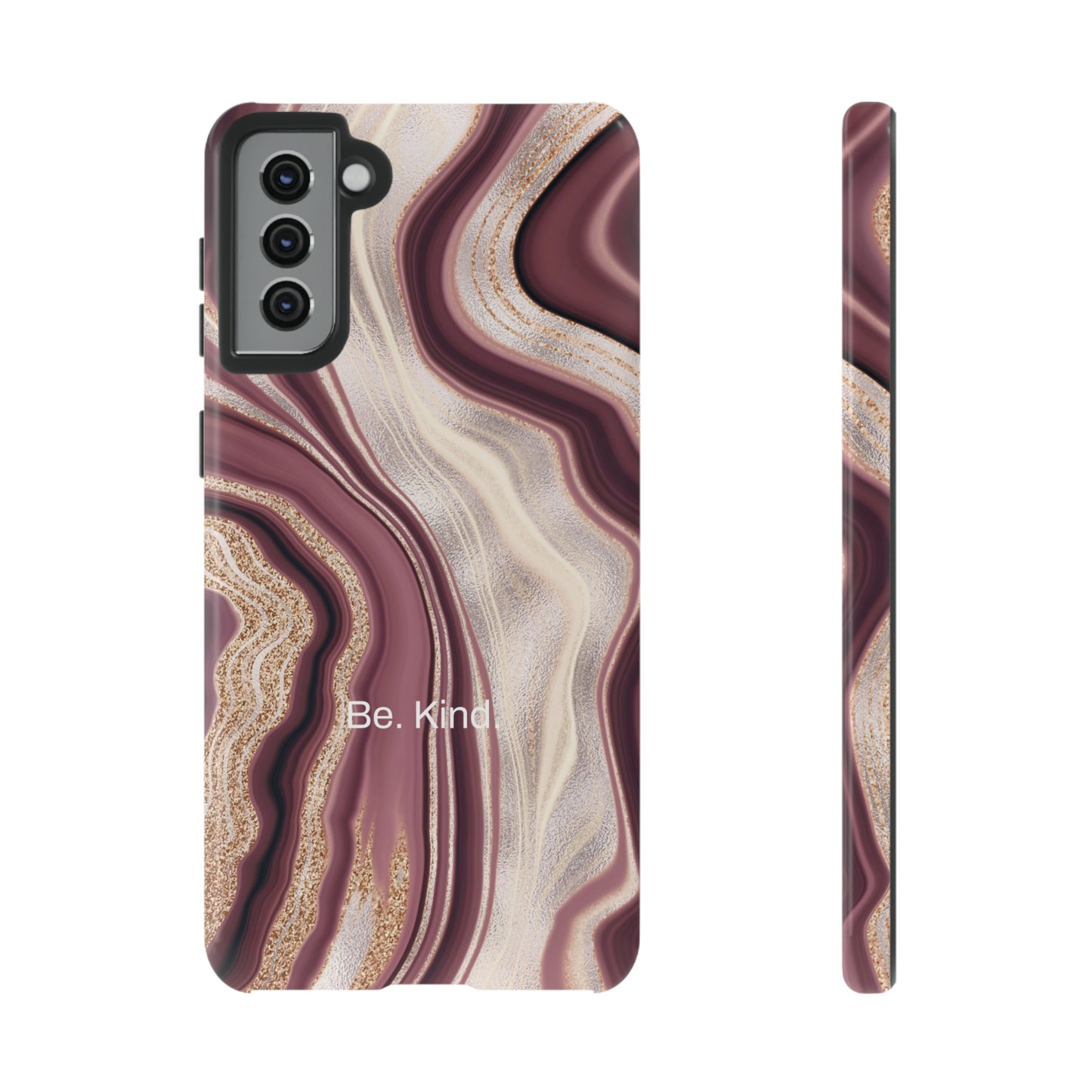 Be. Kind. / Natural Marble Samsung Case