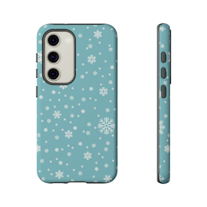 Christmas Snowflakes On Blue / Samsung Case