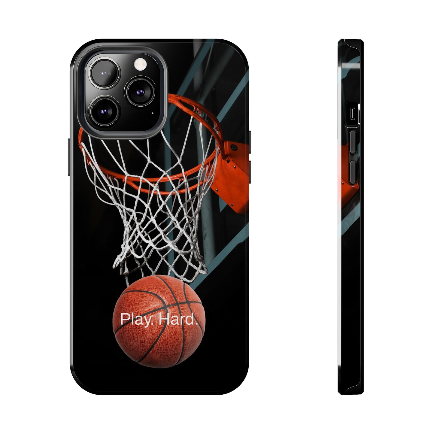 Play. Hard. / Basketball iPhone Case