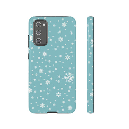 Christmas Snowflakes On Blue / Samsung Case