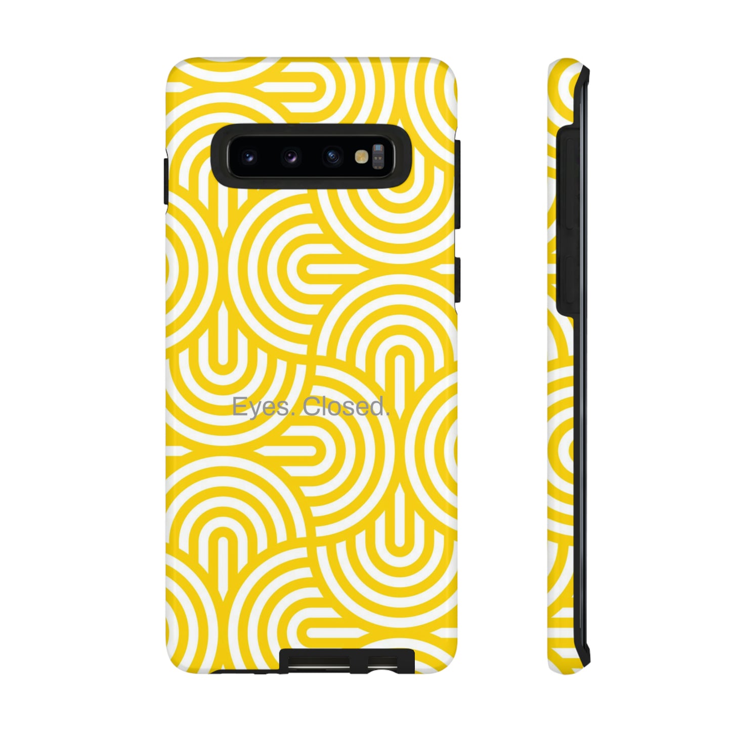 Eyes. Closed. / Yellow Geo Samsung Case