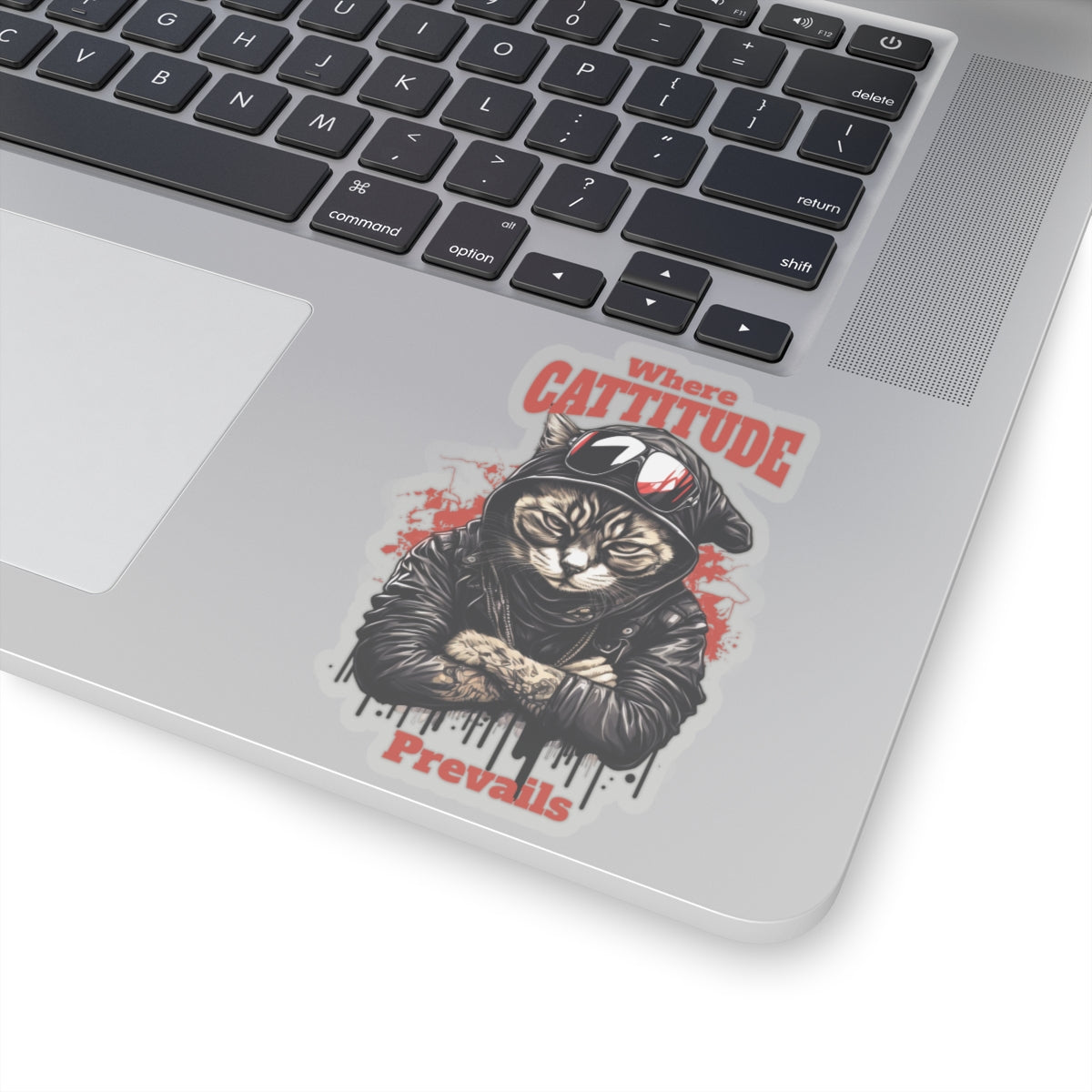 Cat Sticker | Cattitude Funny Sticker | Funny Cat Sticker