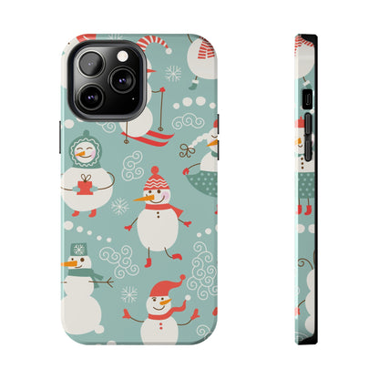 Cute Christmas Snowman / iPhone Case