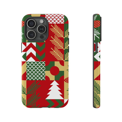 iPhone 15 Series Christmas Patchwork / Tough Case