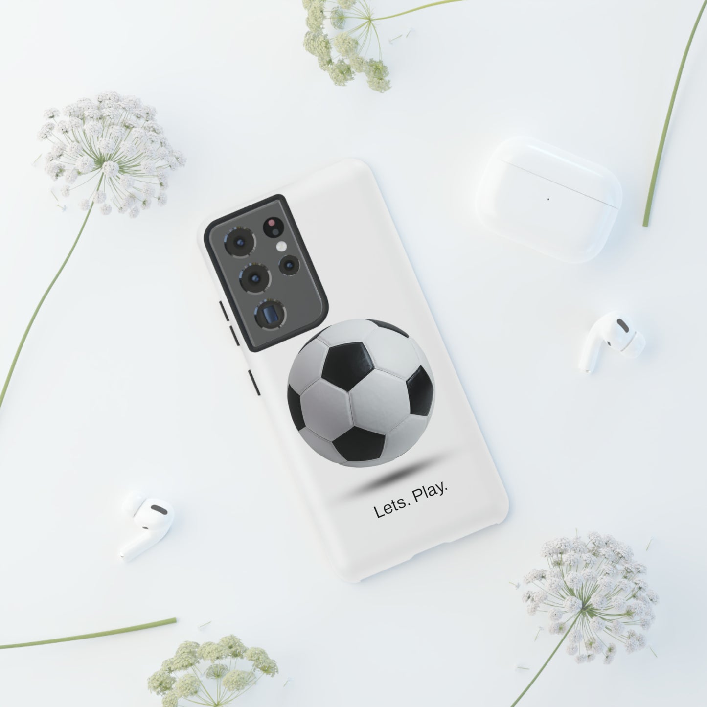 Lets. Play. / Soccer Samsung Case