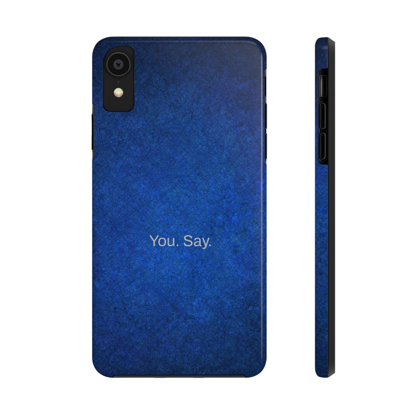 You. Say. / Abstract Blue iPhone Case