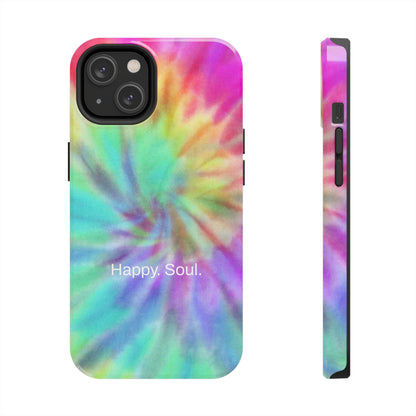 Happy. Soul. / Vibrant Tie Dye iPhone Case