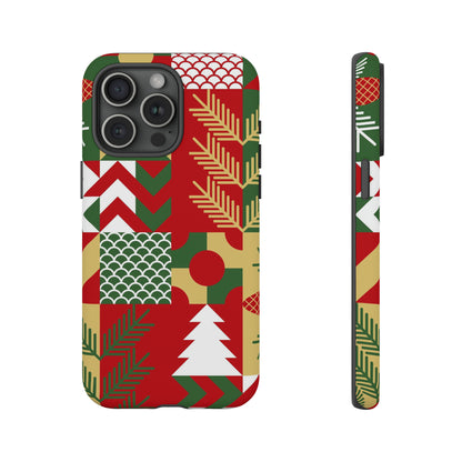 iPhone 15 Series Christmas Patchwork / Tough Case