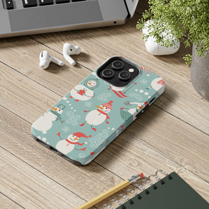 Cute Christmas Snowman / iPhone Case