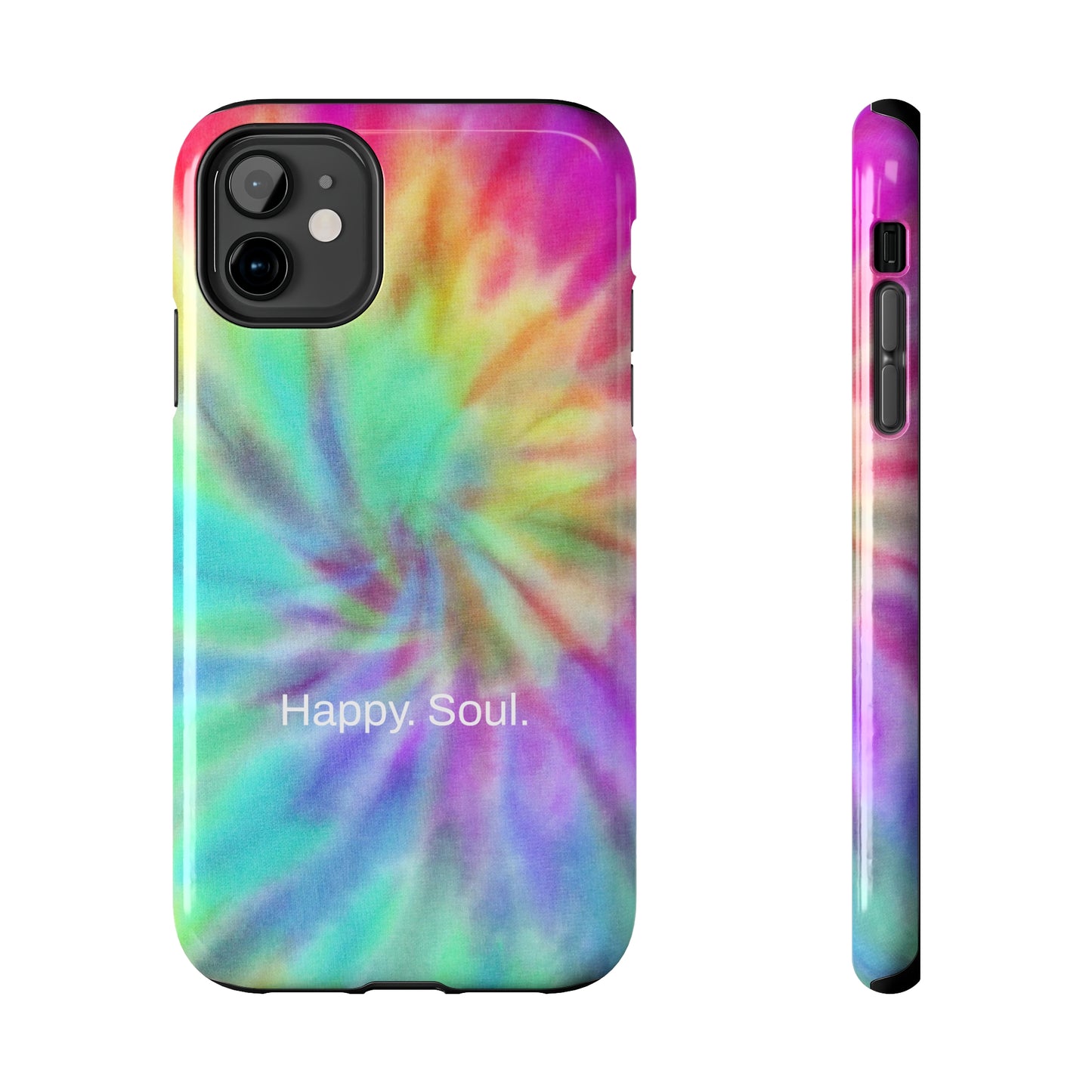 Happy. Soul. / Vibrant Tie Dye iPhone Case