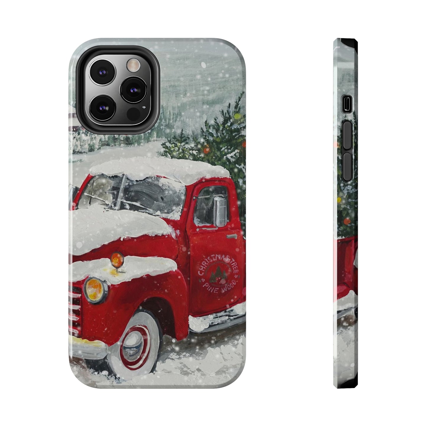 Vintage Christmas Red Truck / iPhone Case