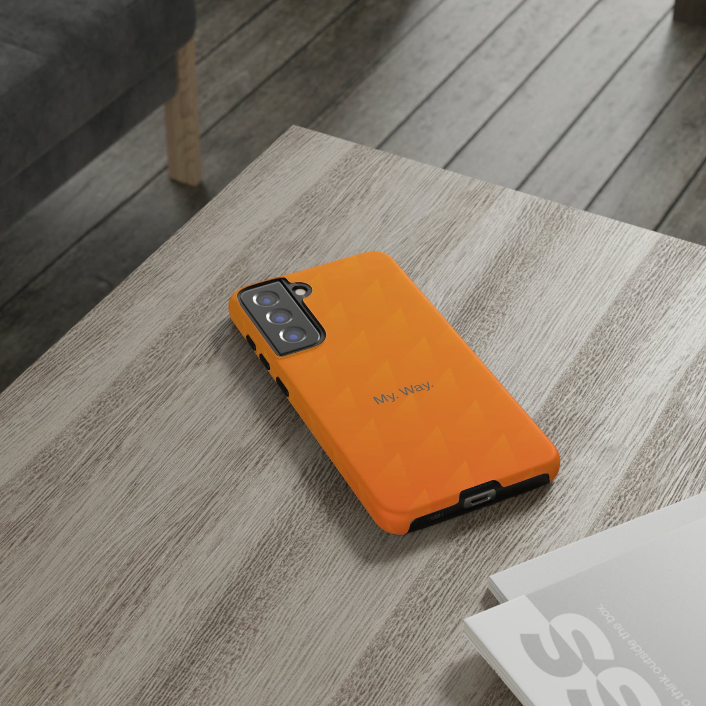 My. Way. / Orange Triangle Samsung Case