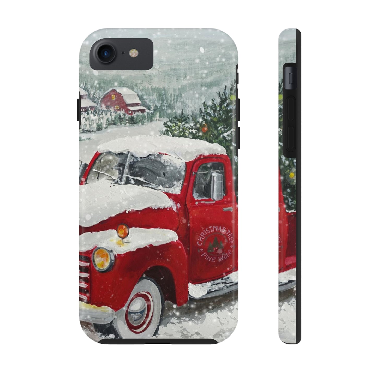 Vintage Christmas Red Truck / iPhone Case