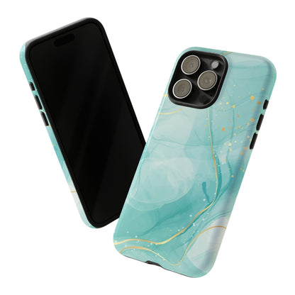 iPhone 15 Series Mint Marble / Tough Case